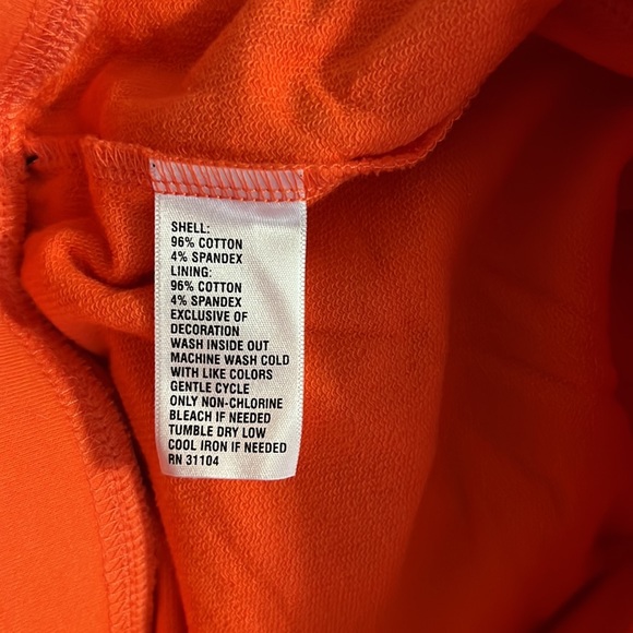 NWT Orange skort Stretchy Size M Crown & Ivy skirt with shorts under it … - Picture 10 of 12